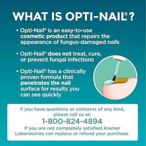 Opti-Nail Fungal Nail Repair for Damaged Nails | Clear, Moisturizing & Brightening Formula thumbnail 3