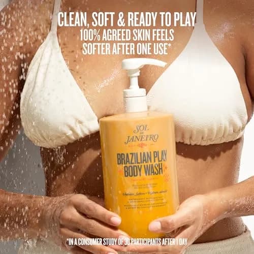 Sol de Janeiro Brazilian Play Moisturizing Shower Cream Gel Body Wash 1L (33.8 Fl Oz) | Sulfate-Free Hydration with Cheirosa 62 Fragrance thumbnail 4