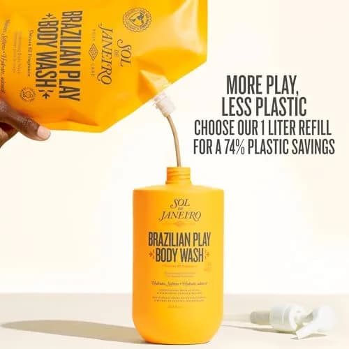 Sol de Janeiro Brazilian Play Moisturizing Shower Cream Gel Body Wash 1L (33.8 Fl Oz) | Sulfate-Free Hydration with Cheirosa 62 Fragrance thumbnail 9