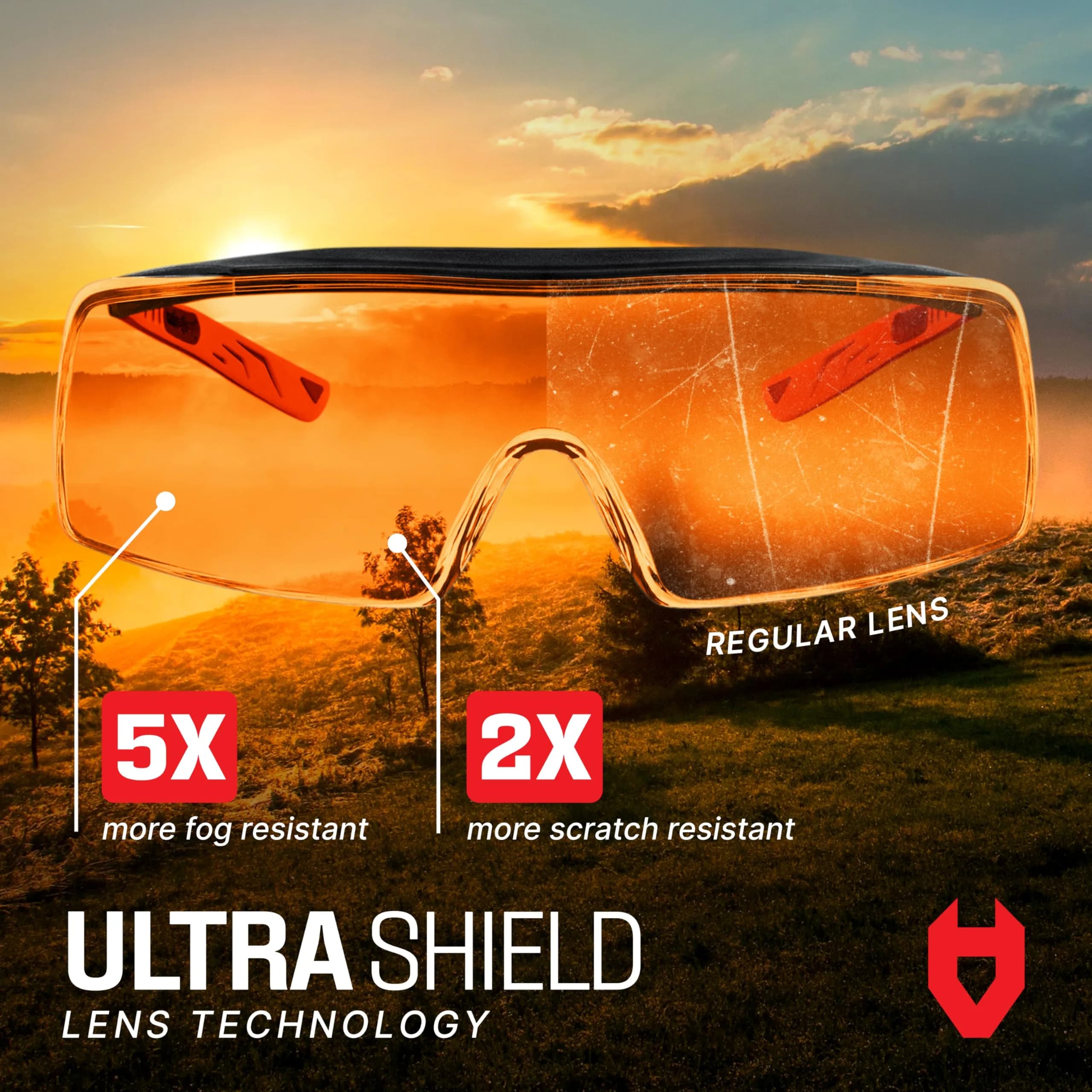 NoCry Blue Light Blocking Safety Glasses Over Eyeglasses — Orange Lens, ANSI Z87.1 Certified, Anti-Fog & Anti-Scratch - view 7