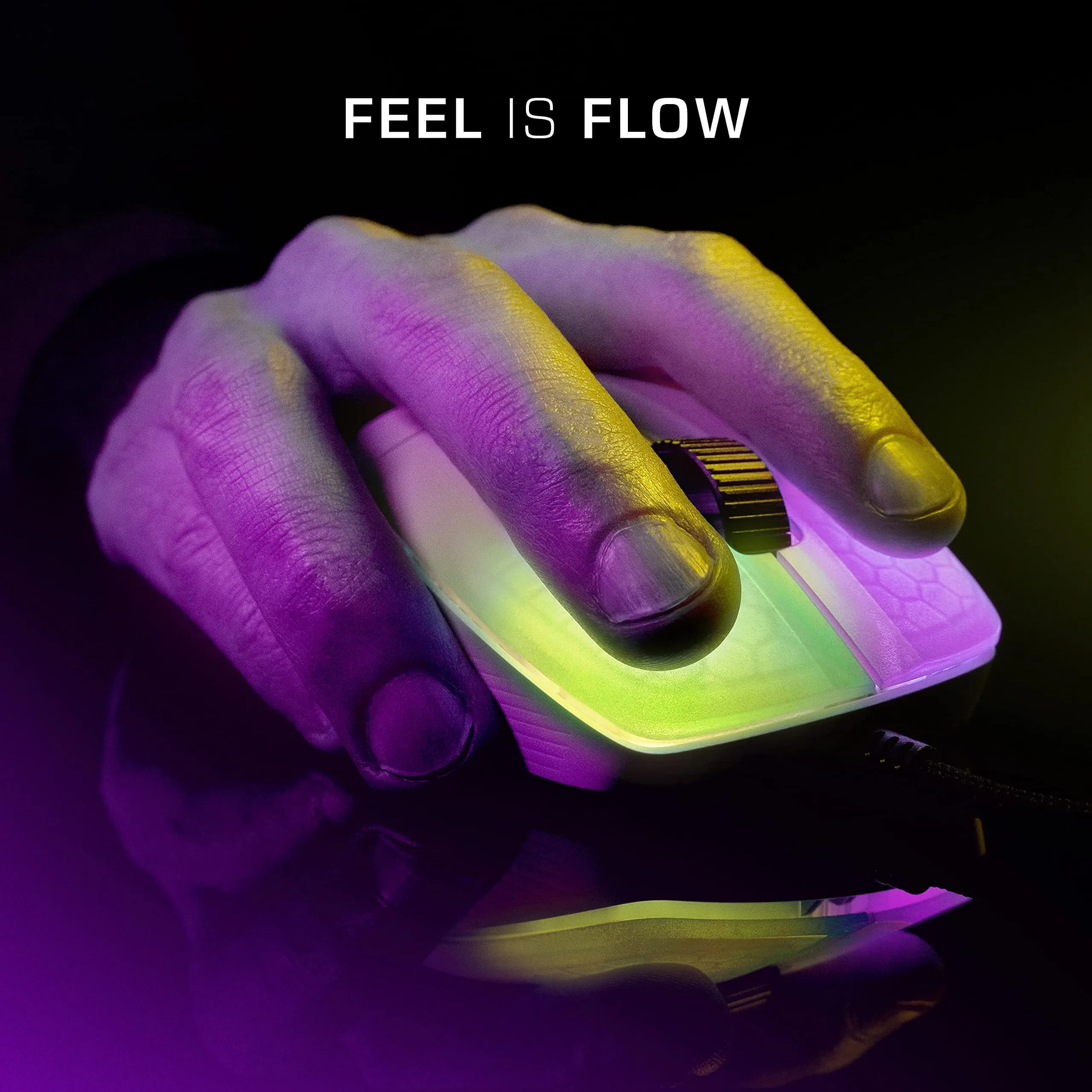 ROCCAT Kone Pro Lightweight Ergonomic Gaming Mouse | 66g, 19K DPI Optical, Titan Switch Optical, AIMO RGB, White - view 6