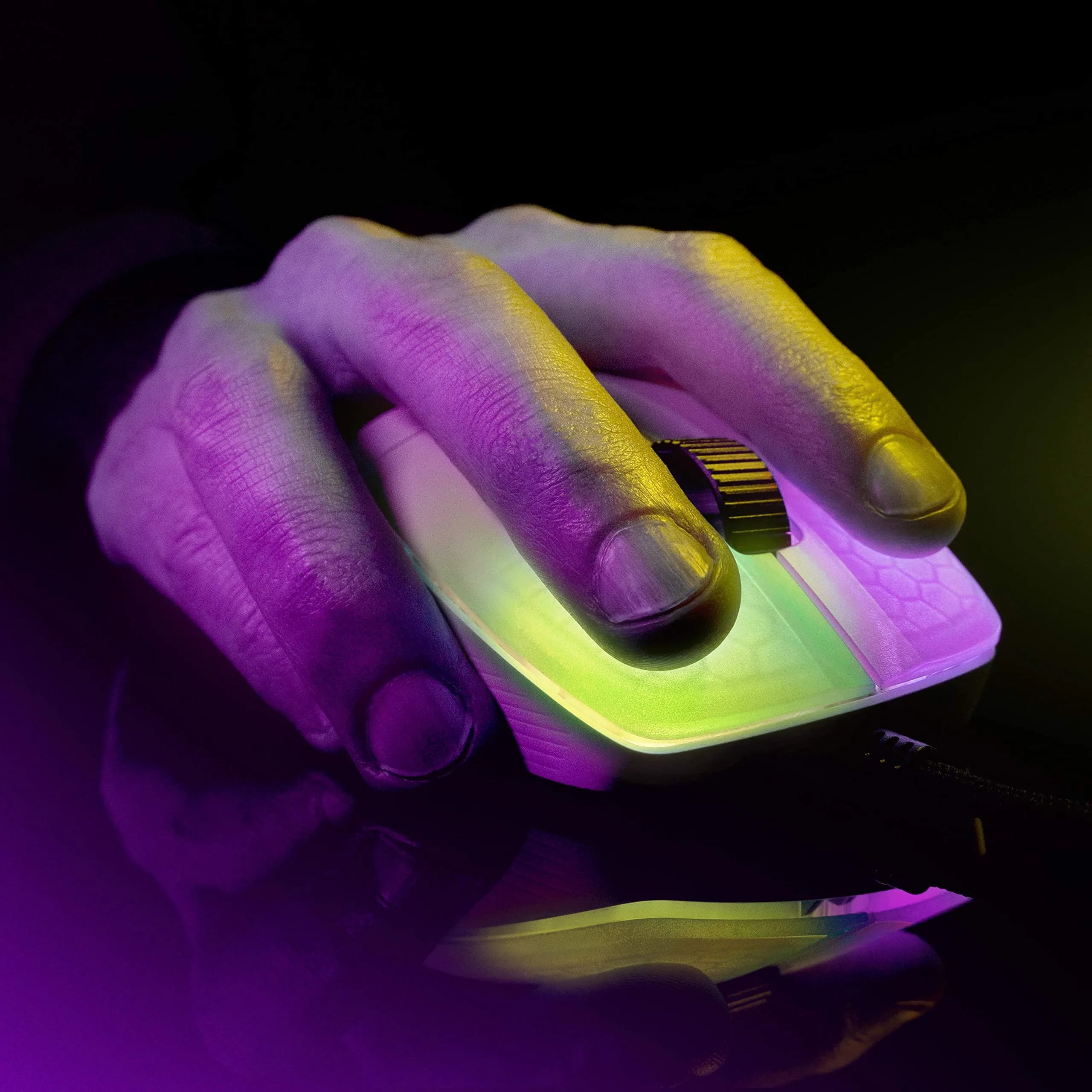 ROCCAT Kone Pro Lightweight Ergonomic Gaming Mouse | 66g, 19K DPI Optical, Titan Switch Optical, AIMO RGB, White - view 8