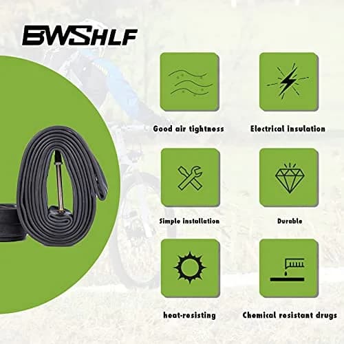 BWSHLF Bike Inner Tube 700x25/32C Presta Valve 60mm (2 Pack) | Road Bike Replacement Tube thumbnail 2