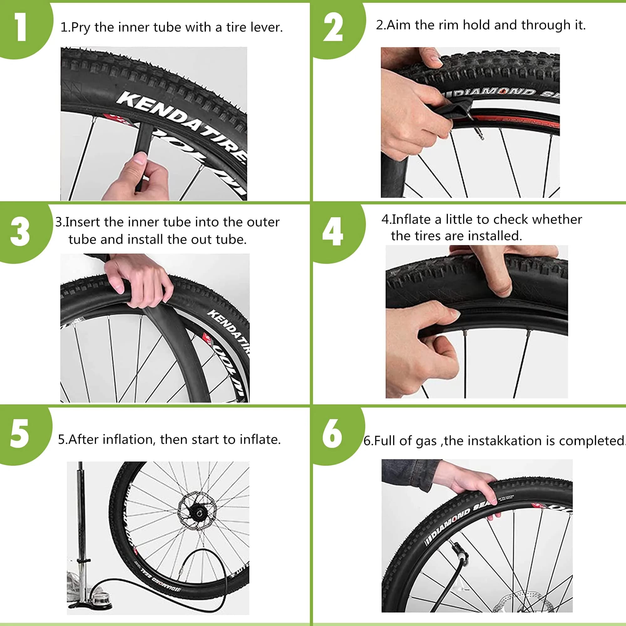 BWSHLF 700x25-32c Road Bike Inner Tube with 48mm Presta Valve, 2-Pack 28" (700c) Butyl Rubber Tube | Puncture Repair - view 6