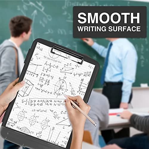 Sooez Clipboard with Storage 37cm (14.5in) | Holds 200+ Sheets, Pen Holder, Black thumbnail 7