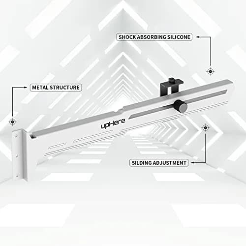 upHere G276WT White Graphics Card GPU Brace Support Bracket | Adjustable Length and Height Support thumbnail 2