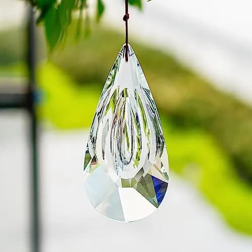 YU FENG Clear Crystal Prism Suncatcher 12.7cm (5 inch) | Rainbow Maker for Windows & Gardens thumbnail 6