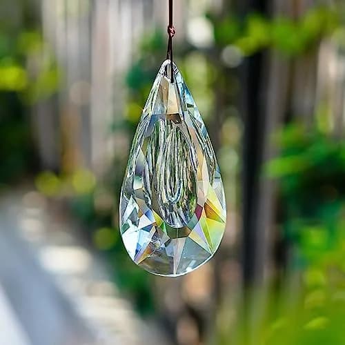YU FENG Clear Crystal Prism Suncatcher 12.7cm (5 inch) | Rainbow Maker for Windows & Gardens thumbnail 7