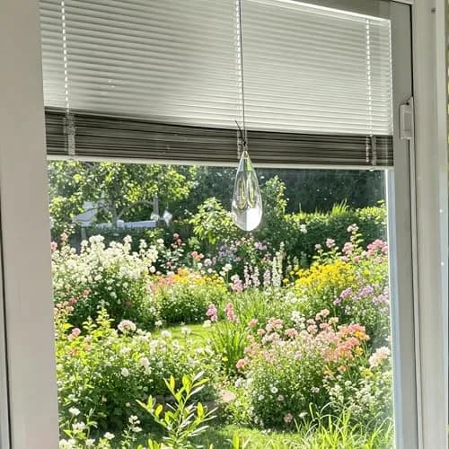 YU FENG Clear Crystal Prism Suncatcher 12.7cm (5 inch) | Rainbow Maker for Windows & Gardens thumbnail 9