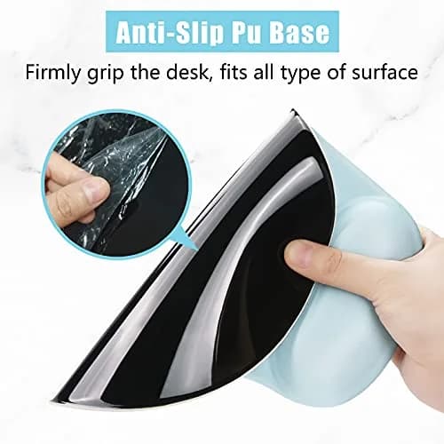 Hsurbtra Ergonomic Mouse Pad with Wrist Rest Support | Gel Mouse Pad with Non-Slip PU Base for Pain Relief, Office & Gaming, Sky Blue thumbnail 5