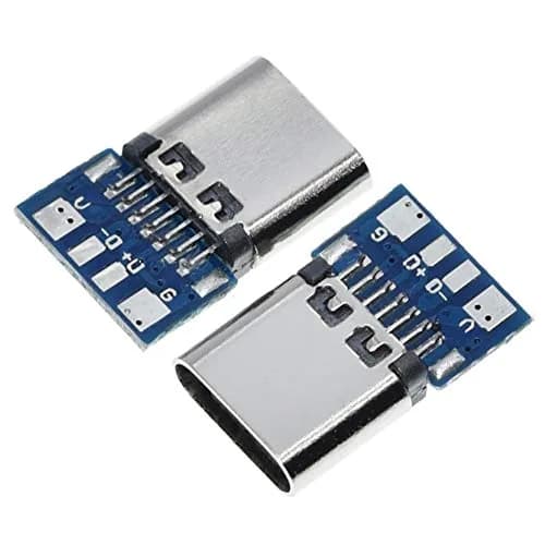 ANMBEST 10PCS USB 3.1 Type C Connector 24 Pins Male Female Plug Socket | 5Gbps Data Transfer & 3A Charging thumbnail 2