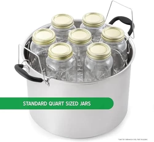 McSunley 21.5Qt Induction Stainless Steel Water Bath Canner | Heavy-Duty, Versatile & Compatible with All Cooktops thumbnail 5
