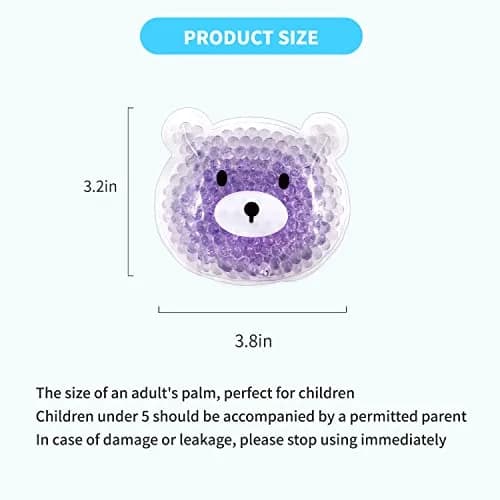 HI FINE CARE 5 PCS Boo Boo Ice Packs | Reusable Cold & Hot Therapy for Injuries & Fever thumbnail 3
