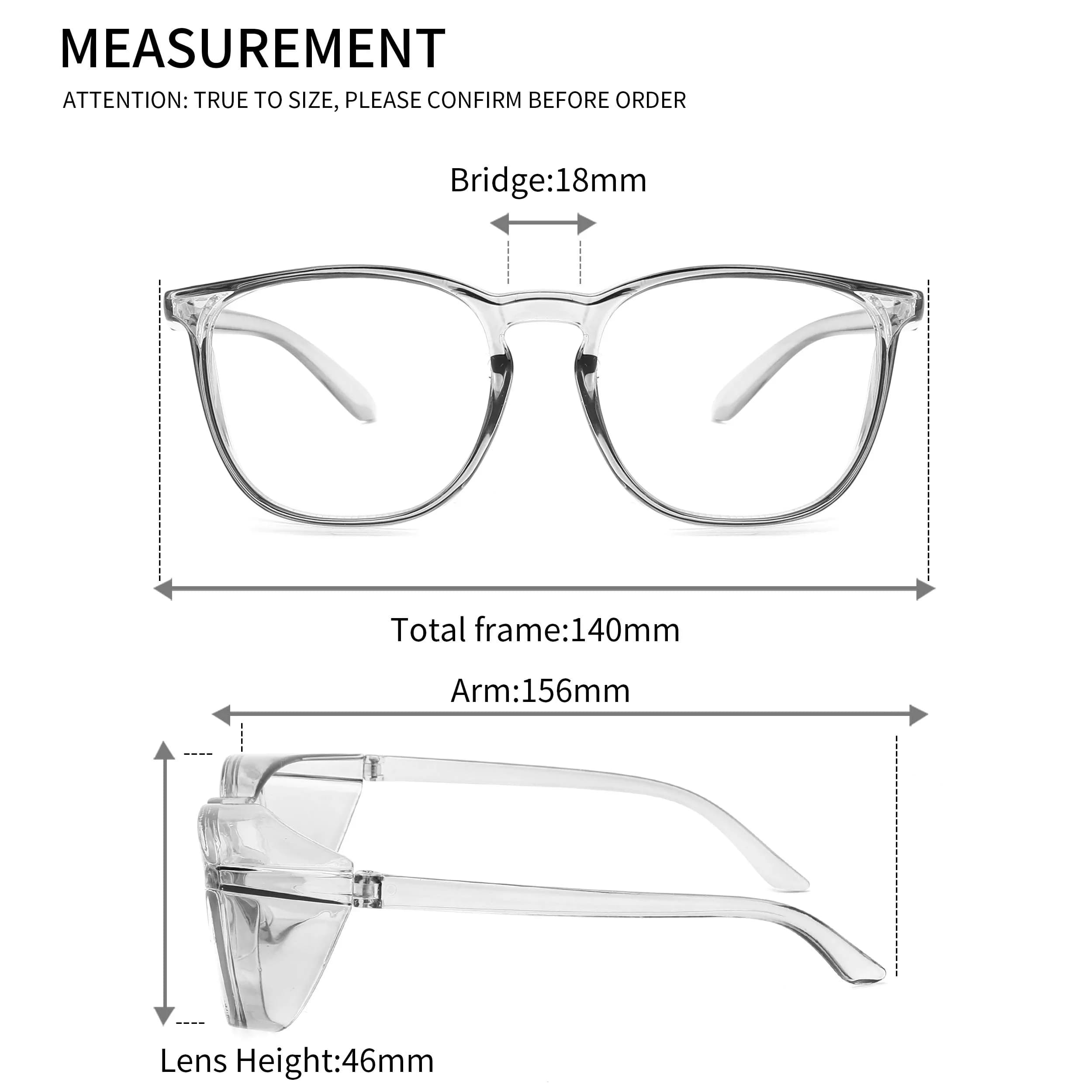 Alsenor Anti-Fog Safety Glasses with Blue Light Blocking & UV Protection | Medium - view 5