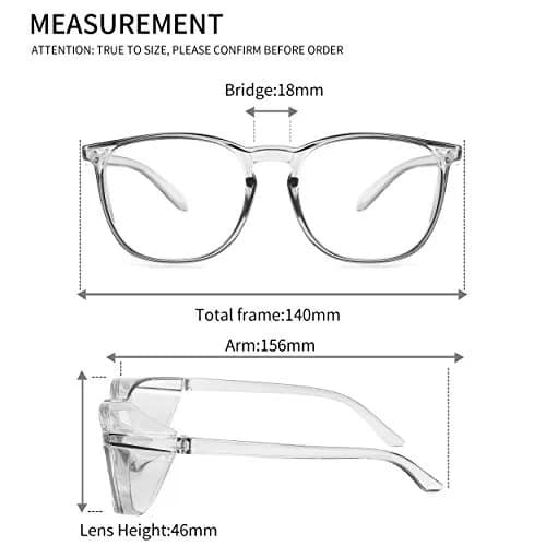 Alsenor Anti-Fog Safety Glasses with Blue Light Blocking & UV Protection | Medium thumbnail 5