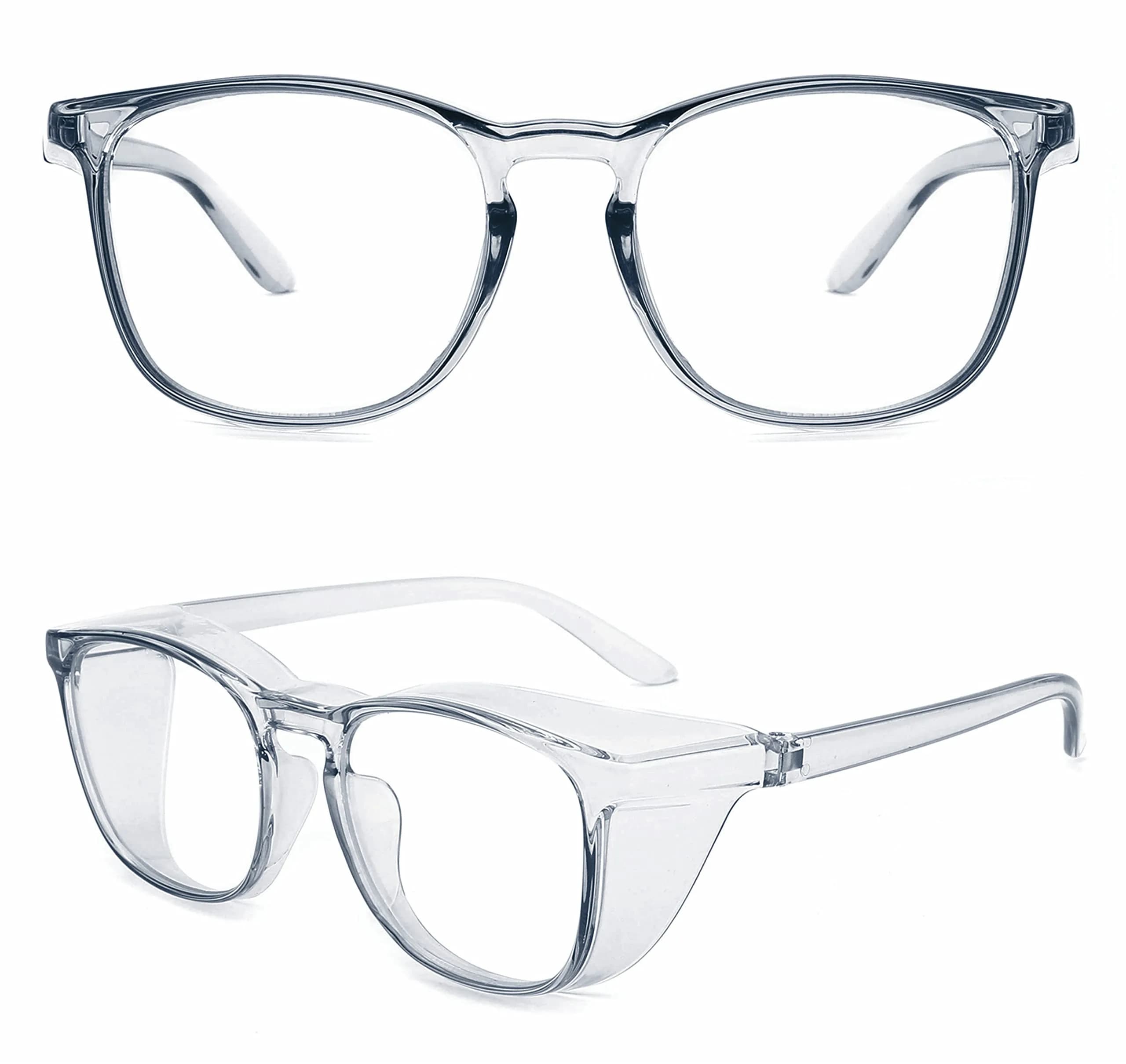 Alsenor Anti-Fog Safety Glasses with Blue Light Blocking & UV Protection | Clear Polycarbonate Lenses (Medium) - main product image