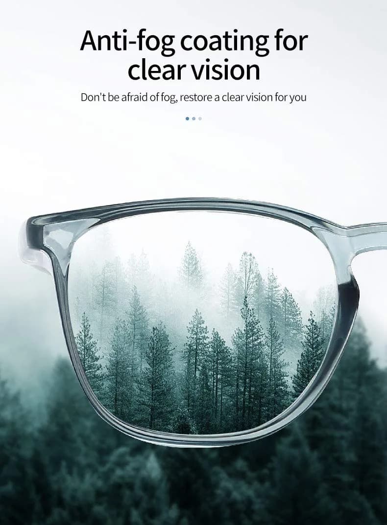 Alsenor Anti-Fog Safety Glasses with Blue Light Blocking & UV Protection | Clear Polycarbonate Lenses (Medium) - view 6