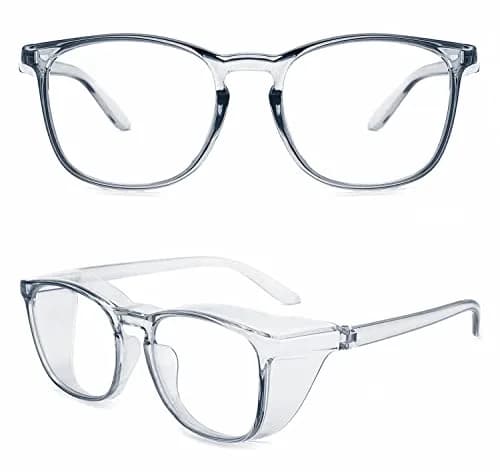 Alsenor Anti-Fog Safety Glasses with Blue Light Blocking & UV Protection | Clear Polycarbonate Lenses (Medium) thumbnail 1