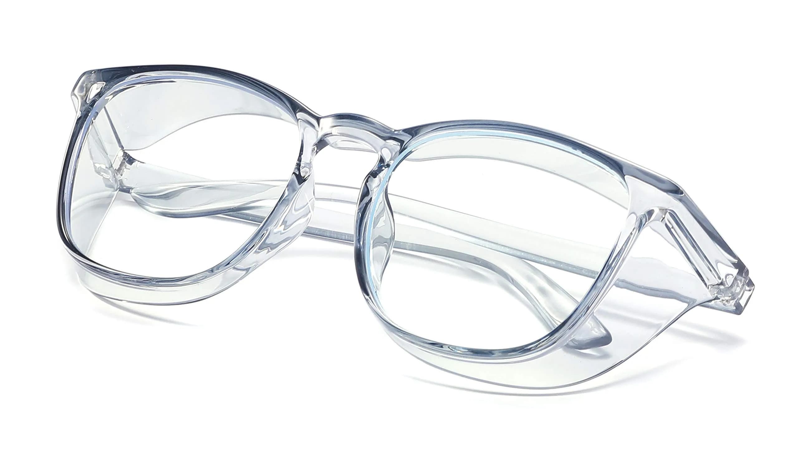 Alsenor Anti-Fog Safety Glasses with Blue Light Blocking & UV Protection | Clear Polycarbonate Lenses (Medium) - view 2