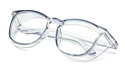 Alsenor Anti-Fog Safety Glasses with Blue Light Blocking & UV Protection | Clear Polycarbonate Lenses (Medium) thumbnail 2