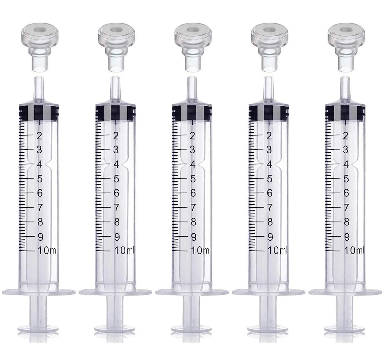MUB Perfume Refill Pump Syringe with Extraction Adapter, 10ml Capacity, 5-Pack | For Travel Atomizer Refills — 5injection-10ML