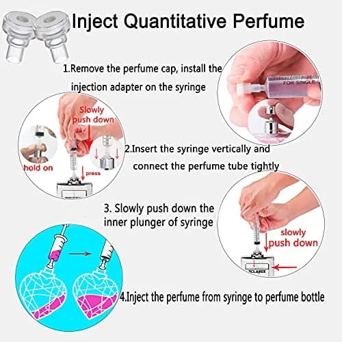 MUB 10ml Plastic Measuring Syringe With Injector Kit, No Needle Perfume Refill Tool | 5 Packs (10ml) thumbnail 5
