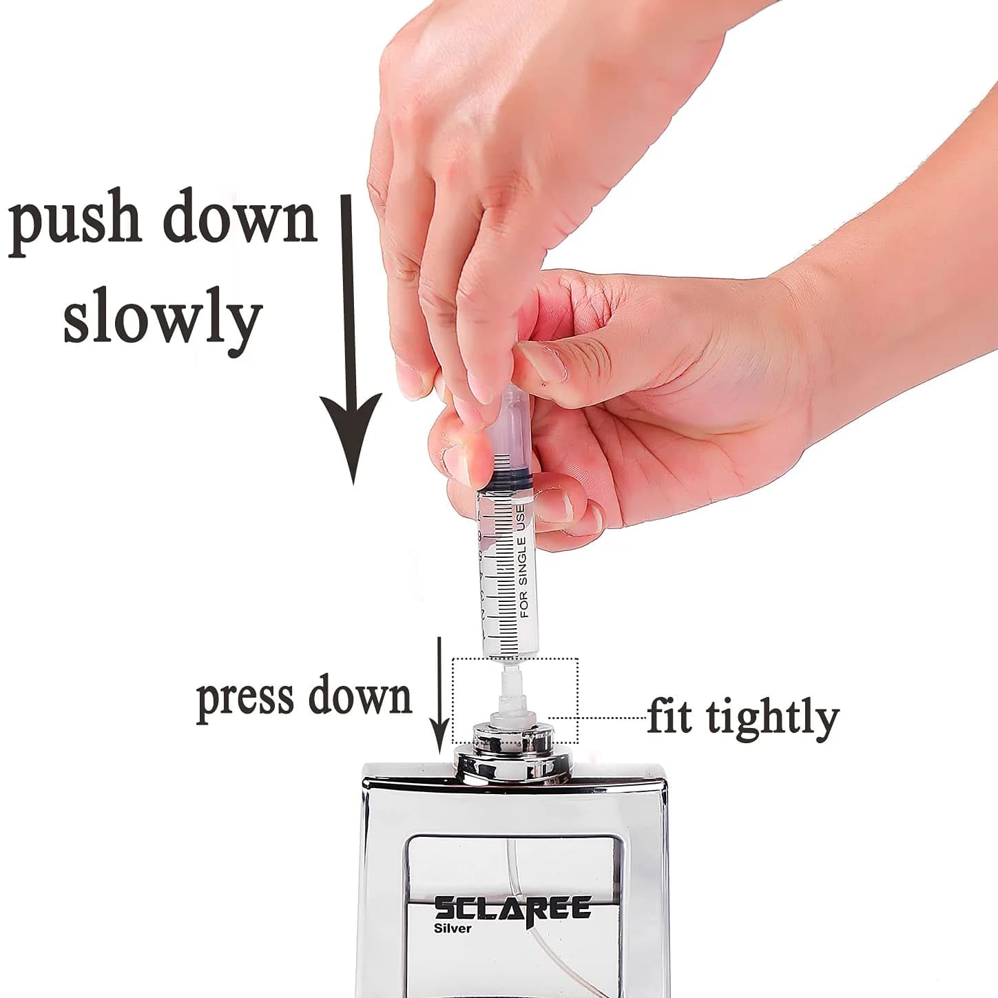 MUB 10ml Plastic Measuring Syringe With Injector Kit, No Needle Perfume Refill Tool | 5 Packs (10ml) thumbnail 6