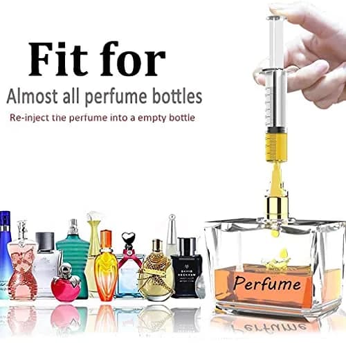MUB 10ml Plastic Measuring Syringe With Injector Kit, No Needle Perfume Refill Tool | 5 Packs (10ml) thumbnail 7