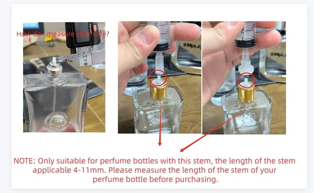 MUB 10ml Plastic Measuring Syringe With Injector Kit, No Needle Perfume Refill Tool | 5 Packs (10ml) thumbnail 2