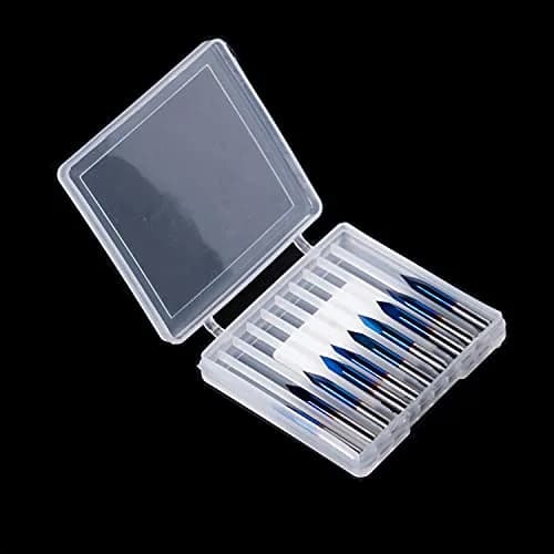 FoxAlien Triangular CNC Router Bits 0.1mm Engraving V-Bits, 30 Degree | Precise Engraving for Wood & Plastic thumbnail 6