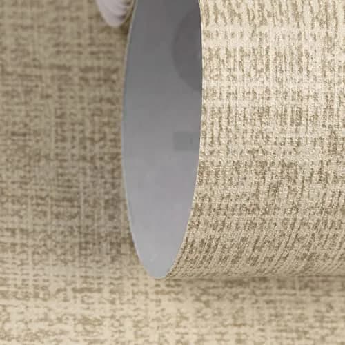 TANONE Khaki Grasscloth Peel and Stick Wallpaper 43.3 sq.ft (15.8" W x 394" L) | Beige Linen Texture for Walls & Cabinets thumbnail 2