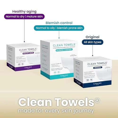 Clean Skin Club Clean Towels XL Bamboo Viscose Face Towels 50 Count | USDA Biobased Dry Wipes thumbnail 9