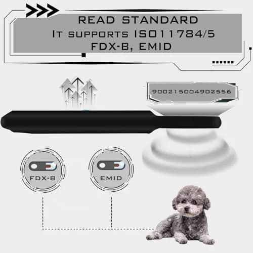 Smoostart Microchip Scanner ISO11784/85 FDX-B/EMID with PC Upload | Blue thumbnail 2