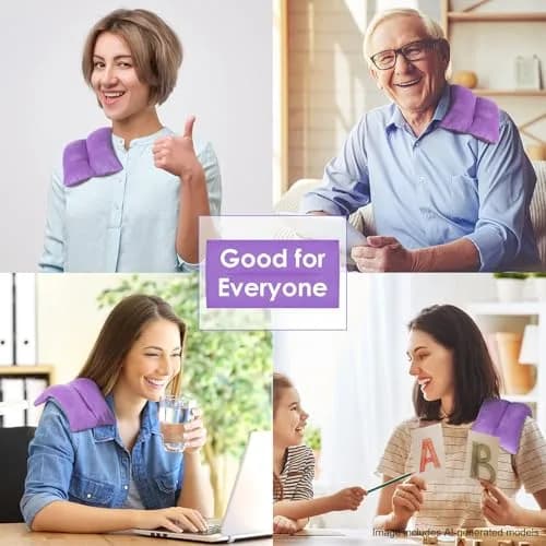 Atsuwell Purple Microwave Heating Pad 170g (6 oz) | Moist Heat for Cramps & Joint Relief thumbnail 5