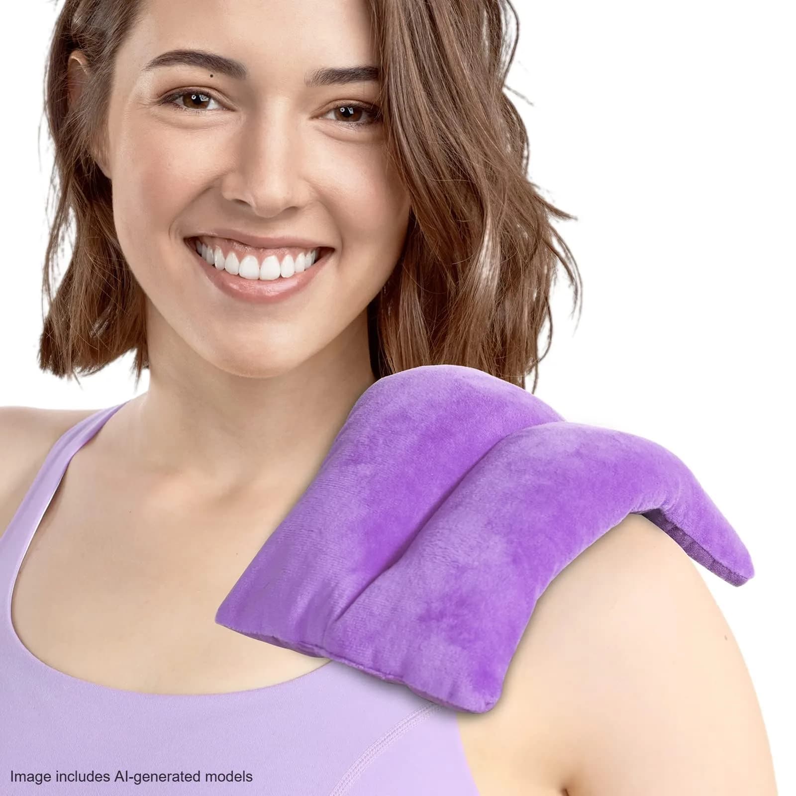Atsuwell Purple Microwave Heating Pad 170g (6 oz) | Moist Heat for Cramps & Joint Relief - view 7