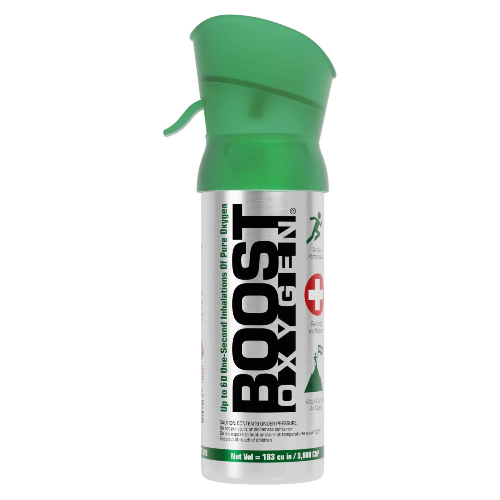 Boost Oxygen Natural 3L Canister | Portable, Recyclable, 95% Pure Oxygen for Respiratory Support — Natural