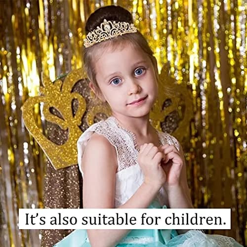COCIDE Birthday Sash & Tiara Set - Rhinestone Tiara & Silver Glitter Sash for Women's Birth Party, 33 inches sash, 12.5 cm tiara thumbnail 4