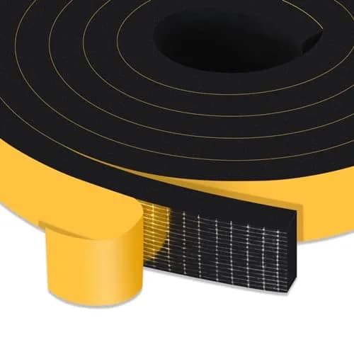 Trisiki Thick Foam Weather Stripping Tape 1" x 3/8" x 13 Ft | Heavy Duty Garage Door Seal for Large Gaps thumbnail 1
