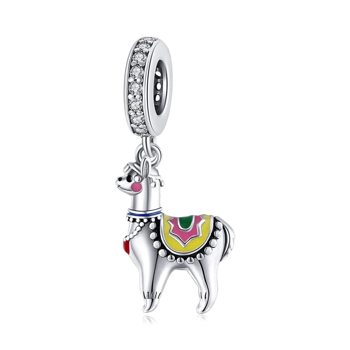 MEETCCY Butterfly Charm 21x12mm | Genuine 925 Sterling Silver Crystal Animal Charm for Bracelets & Necklaces — Alpaca