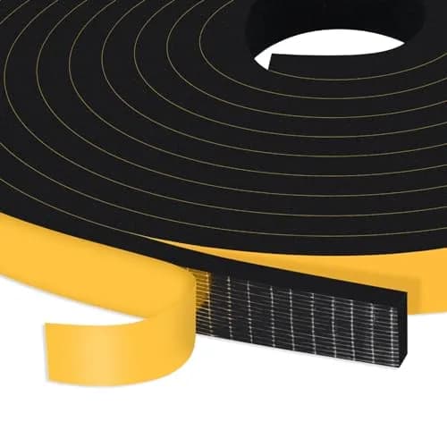 Trisiki High Density Foam Weather Stripping Seal Strip 12.7mm x 6.35mm x 7.9m (1/2 In x 1/4 In x 26Ft) | Energy Saving Door Seal thumbnail 1