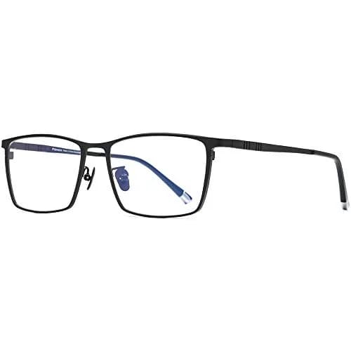 FONEX Titanium Square Eyeglasses F85641 Black | Ultralight Pure Titanium Full Rim Frame 150mm (5.8in) thumbnail 5