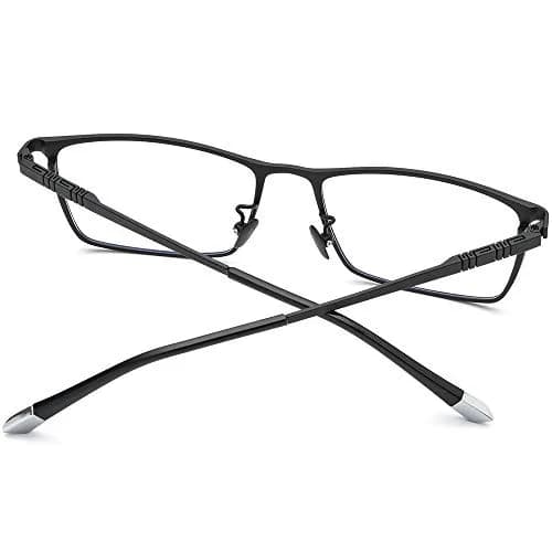 FONEX Titanium Square Eyeglasses F85641 Black | Ultralight Pure Titanium Full Rim Frame 150mm (5.8in) thumbnail 6