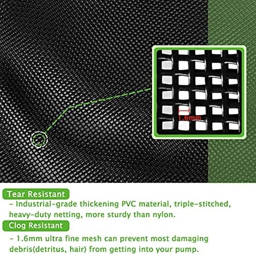 Hecaty Large Pump Barrier Bag 24" x 26" | Heavy-Duty Mesh for Pond Pumps thumbnail 3