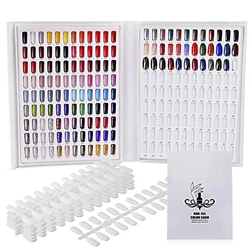 Noverlife 216 Colors Nail Art Gel Polish Display Book, 240 Flat Tips | Color Chart for Nail Art thumbnail 1