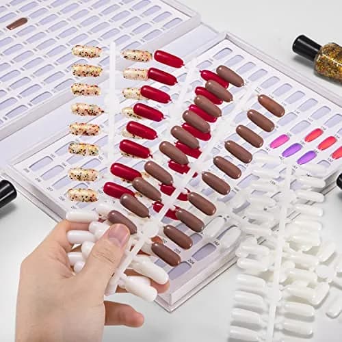 Noverlife 216 Colors Nail Art Gel Polish Display Book, 240 Flat Tips | Color Chart for Nail Art thumbnail 4
