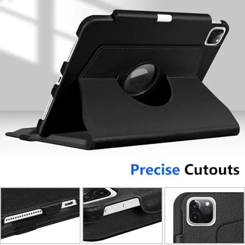 FINTIE Rotating Case for iPad Pro 11-inch (4th/3rd/2nd/1st Gen) | 11 inch, Polycarbonate & Faux Leather, Auto Wake/Sleep thumbnail 7