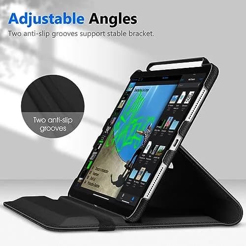 FINTIE Rotating Case for iPad Pro 11-inch (4th/3rd/2nd/1st Gen) | 11 inch, Polycarbonate & Faux Leather, Auto Wake/Sleep thumbnail 8