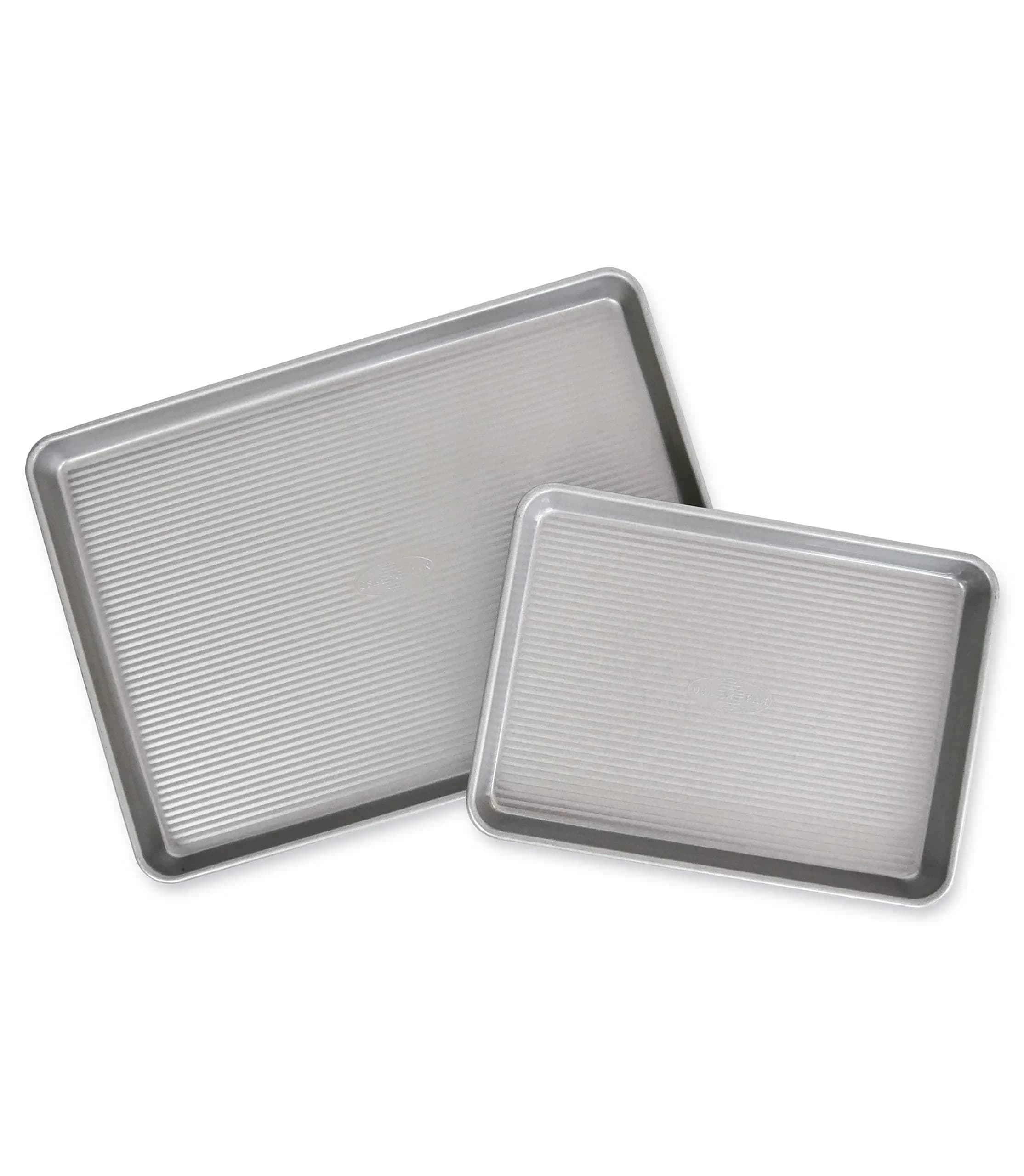 USA Pan Nonstick Half Sheet Pan and Quarter Sheet Pan Set of 2 | Aluminized Steel Baking Sheets