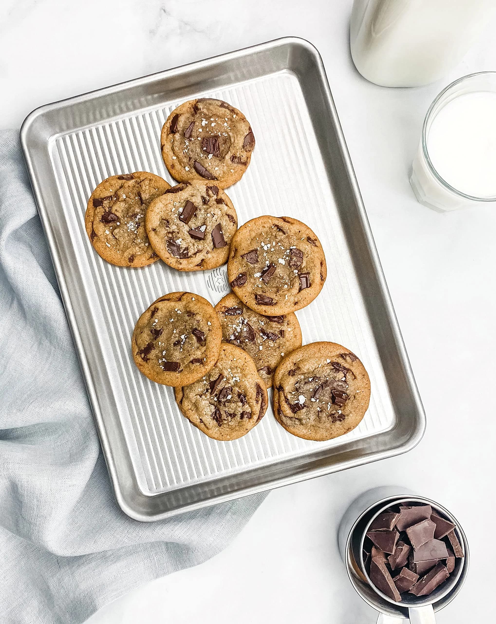 USA Pan Nonstick Half Sheet Pan and Quarter Sheet Pan Set of 2 | Aluminized Steel Baking Sheets - view 7