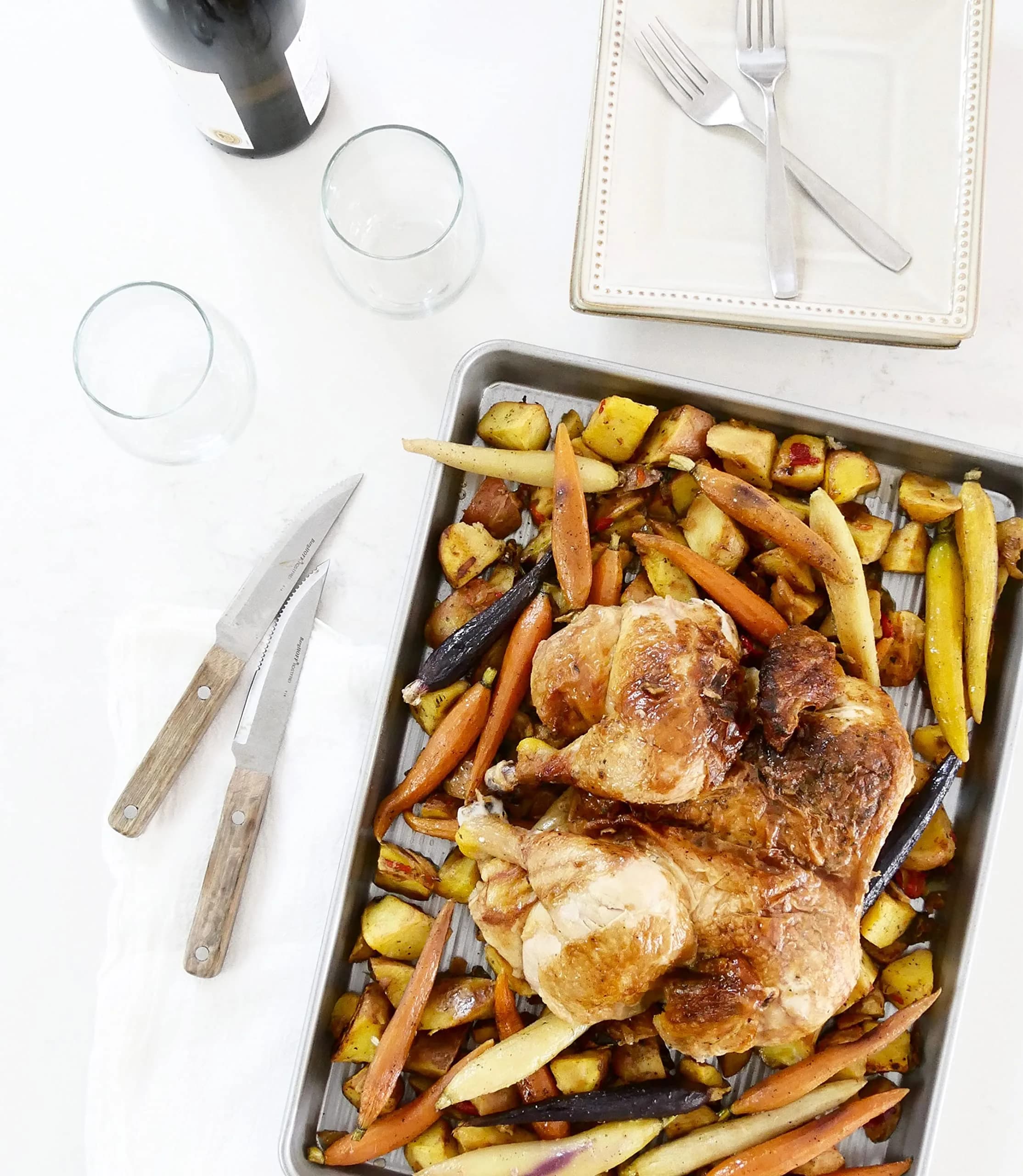 USA Pan Nonstick Half Sheet Pan and Quarter Sheet Pan Set of 2 | Aluminized Steel Baking Sheets - view 8